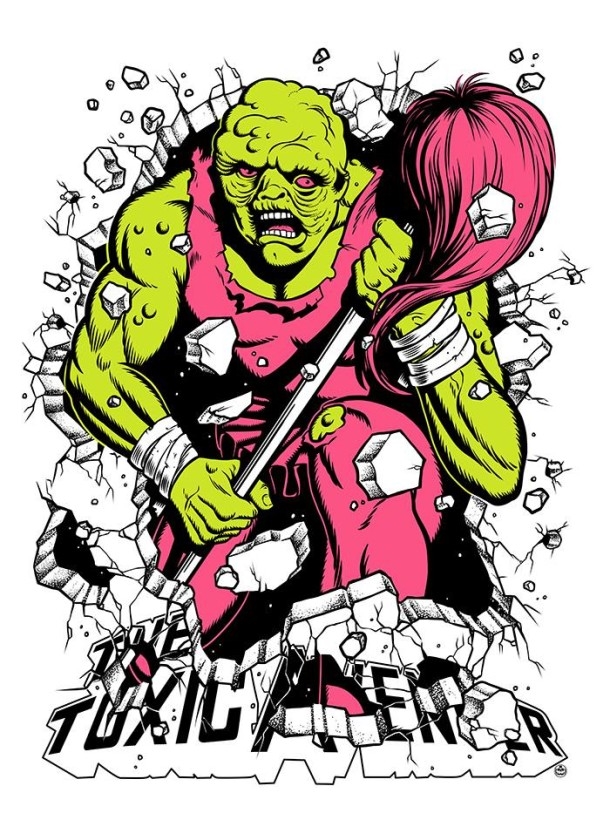 It Came From 1984 Art Show : Toxic Avenger Artwork