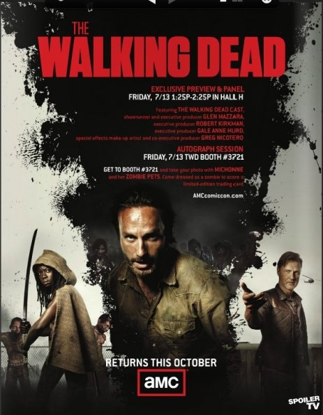 The Walking Dead Season 3 Comic Con Poster